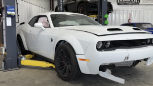 Workshop Takes On Task Of Rebuilding Wrecked Hellcat Redeye